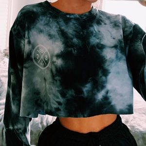 Tie-dye crop longsleeve